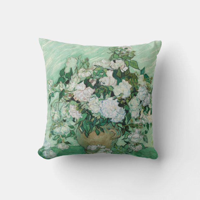 Cojín Decorativo Vincent van Gogh - Rosas (Anverso)
