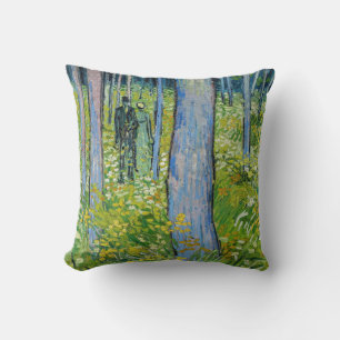 Cojín Decorativo Vincent van Gogh - Sotobosque con dos figuras