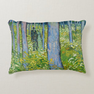 Cojín Decorativo Vincent van Gogh - Sotobosque con dos figuras