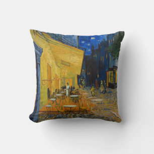 Cojín Decorativo Vincent van Gogh - Terraza del Café por la Noche