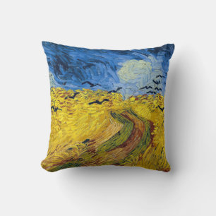 Cojín Decorativo Vincent van Gogh - Trigal con cuervos