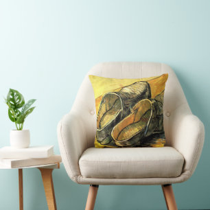 Cojín Decorativo Vincent van Gogh - Un par de zuecos de cuero