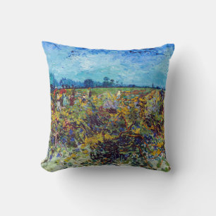 Cojín Decorativo Vincent van Gogh - Viñedo Verde