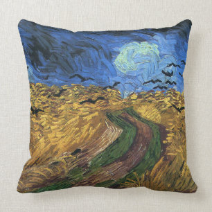 Cojín Decorativo Vincent van Gogh-Wheatfield con los cuervos