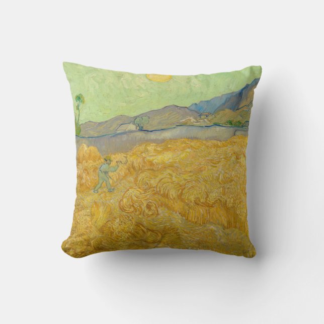Cojín Decorativo Vincent van Gogh - Wheatfield con un pañal (Anverso)