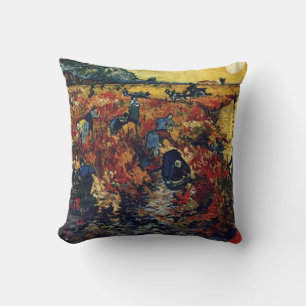 Cojín Decorativo Viñedo Rojo, Vincent van Gogh