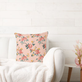 Cojín Decorativo Viñeta Chinoiserie Peony Vine Floral