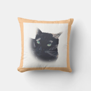 Cojín Decorativo Viñeta de la funda de tortuga de gato de la almoha