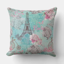 Viñeta Paris-Eiffeltower- Bicicleta Flores