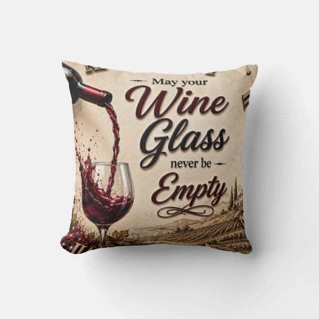 Cojín Decorativo Vineyard Wine Lover Decor (Anverso)