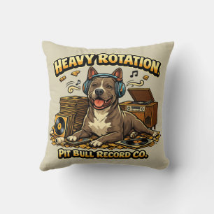 Cojín Decorativo Vinilos Cool Pitbull Vibra Retro