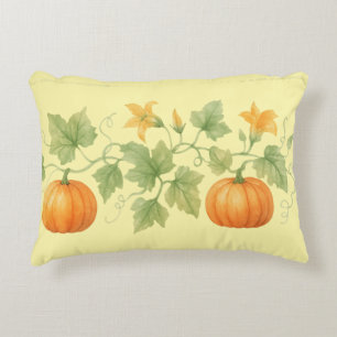 Cojín Decorativo Vino De Calabaza Con Flores