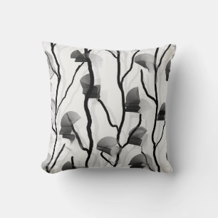 Cojín Decorativo Vino de escalada moderna blanco negro gris pintado