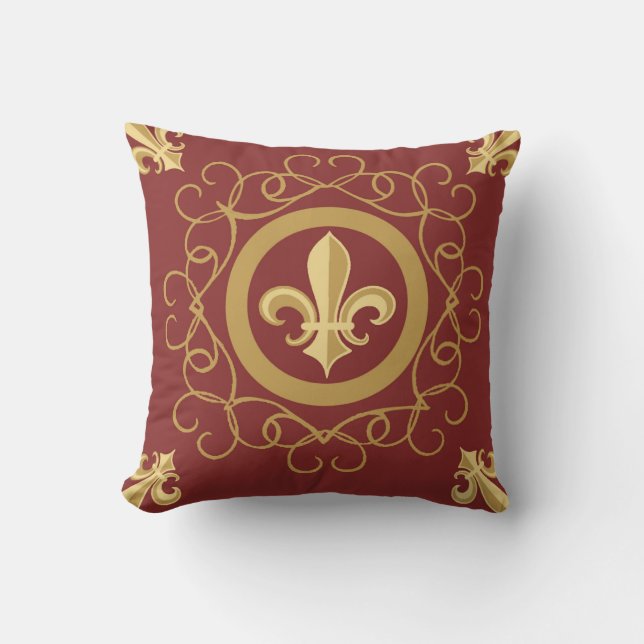Cojín Decorativo Vino Francés Reversible (Anverso)