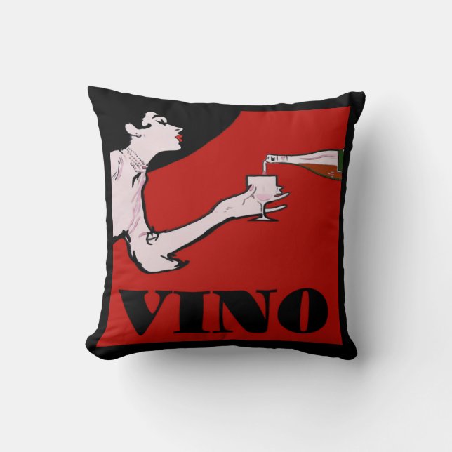 Cojín Decorativo Vino Lady (Anverso)