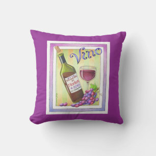 Cojín Decorativo ¡VINO! Me conquistaste con MERLOT!