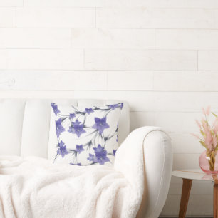 Cojín Decorativo Vino morado floral Botánico