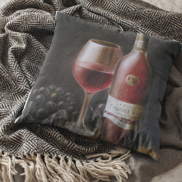 Cojín Decorativo Vino Rojo