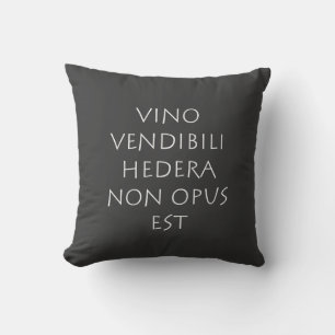 Cojín Decorativo Vino vendibili hedera non opus est