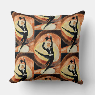 Cojín Decorativo Vintage 1920 Bailarín de vodevil Charles Demuth