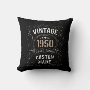 Cojín Decorativo Vintage 1950 Limited Edition Personalizado hecho