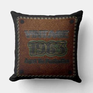 Cojín Decorativo Vintage 1963 - Edad A La Perfección