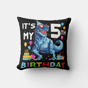 Cojín Decorativo Vintage 2017 Diversión 5 años niños y Chicas 5th B