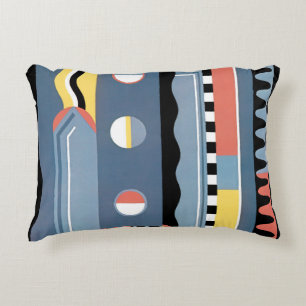 Cojín Decorativo Vintage Art Deco Pochoir Jazz Patrones Geométricos