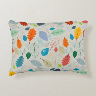 Cojín Decorativo Vintage Autums Leaves Patrón de Ilustracion