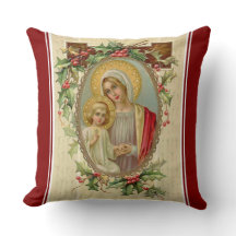 Vintage bendecido del navidad de Jesús del Virgen