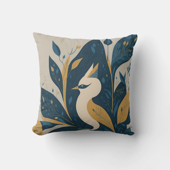 Cojín Decorativo vintage bird 1 (Anverso)