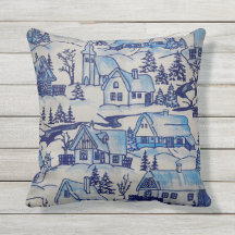 Vintage Blue Navidades Holiday Village