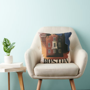 Cojín Decorativo Vintage Boston, Massachusetts Cabalgata de Paul Re