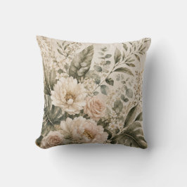 Cojín Decorativo Vintage Botanical Floral Cushion