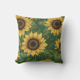 Cojín Decorativo Vintage Botanical Floral Cushion for Farmhouse
