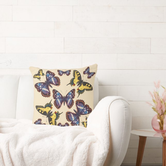 Cojín Decorativo Vintage Butterflies (Sofá)