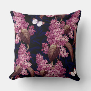 Cojín Decorativo Vintage Butterfly Elegant Blue Designer Pillow