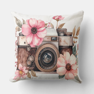 Cojín Decorativo Vintage Camera Mug - Photography Lover Retro Gift