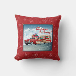 Cojín Decorativo Vintage Camper Navidades de Santa