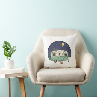 Cojín Decorativo Vintage Caravan Pillow - Coffee Lover Scenic Route