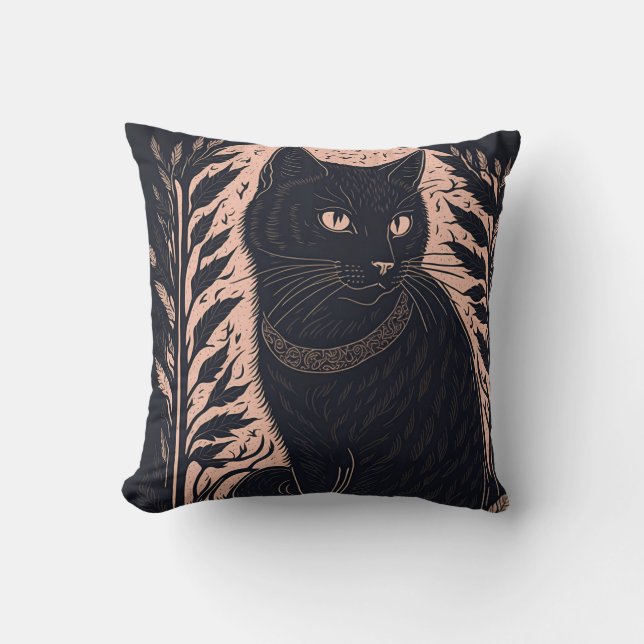 Cojín Decorativo vintage cat 8 (Anverso)