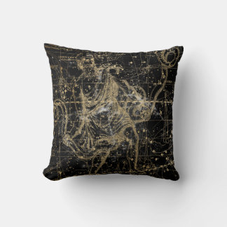 Cojín Decorativo Vintage Celestial Star Map Background