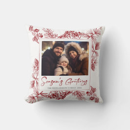 Cojín Decorativo Vintage Christmas Botanical