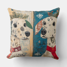 Cojín Decorativo Vintage Christmas Dog Pillow - Fiesta Rusa