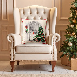 Cojín Decorativo Vintage Christmas Window Pillow