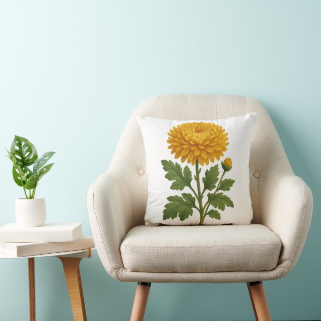 Cojín Decorativo Vintage Chrysanthemum (Silla)