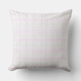 Cojín Decorativo Vintage Cottage White Blush Plaid