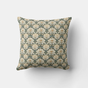 Cojín Decorativo Vintage Cream Sage Green Flence Blanket