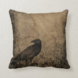 Cojín Decorativo Vintage Crow