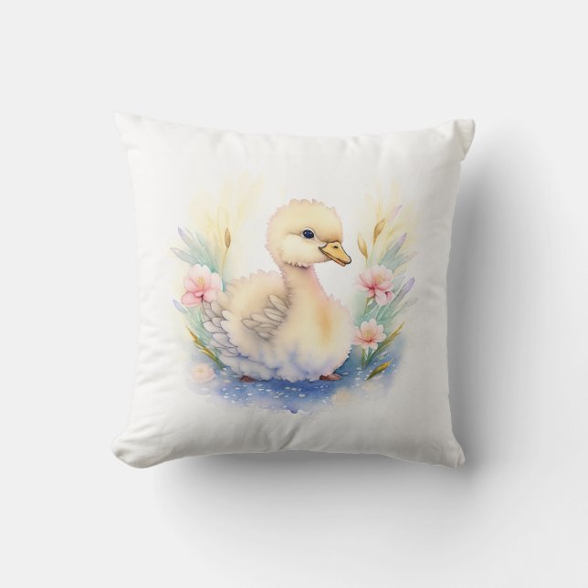 Cojín Decorativo Vintage Cute Ducky (Anverso)